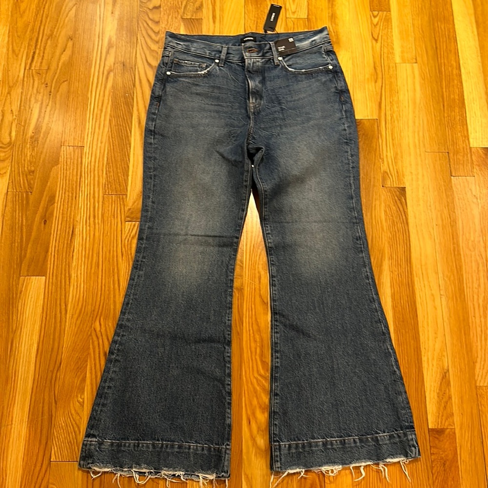 Dark wash flare jeans
